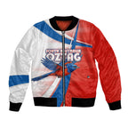 Personalised South Australia Oztag Bird Bomber Jacket Australian Tag Rugby Bird Mascot