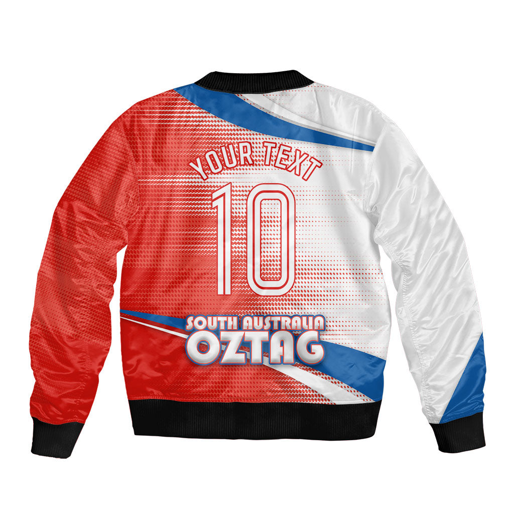 Personalised South Australia Oztag Bird Bomber Jacket Australian Tag Rugby Bird Mascot