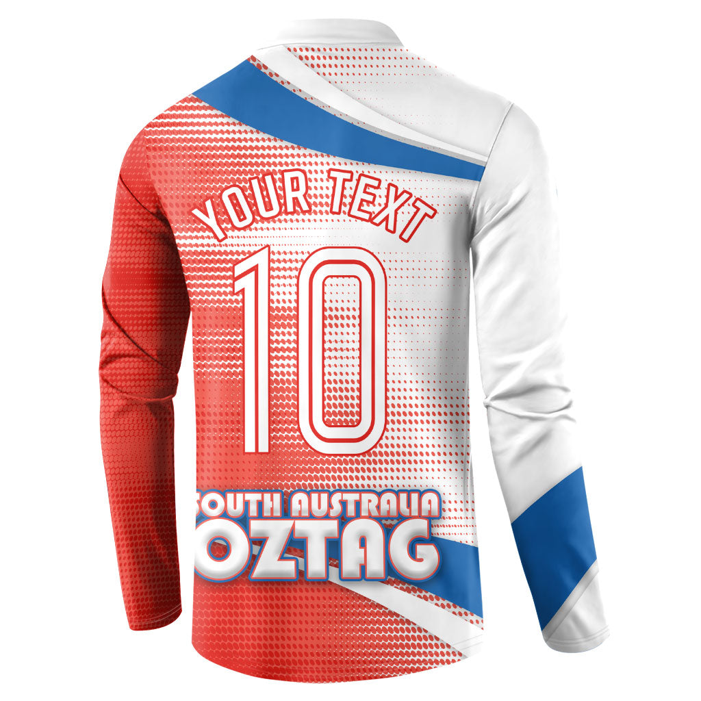 Personalised South Australia Oztag Bird Button Sweatshirt Australian Tag Rugby Bird Mascot