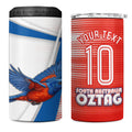 Personalised South Australia Oztag Bird 4 in 1 Can Cooler Tumbler Australian Tag Rugby Bird Mascot