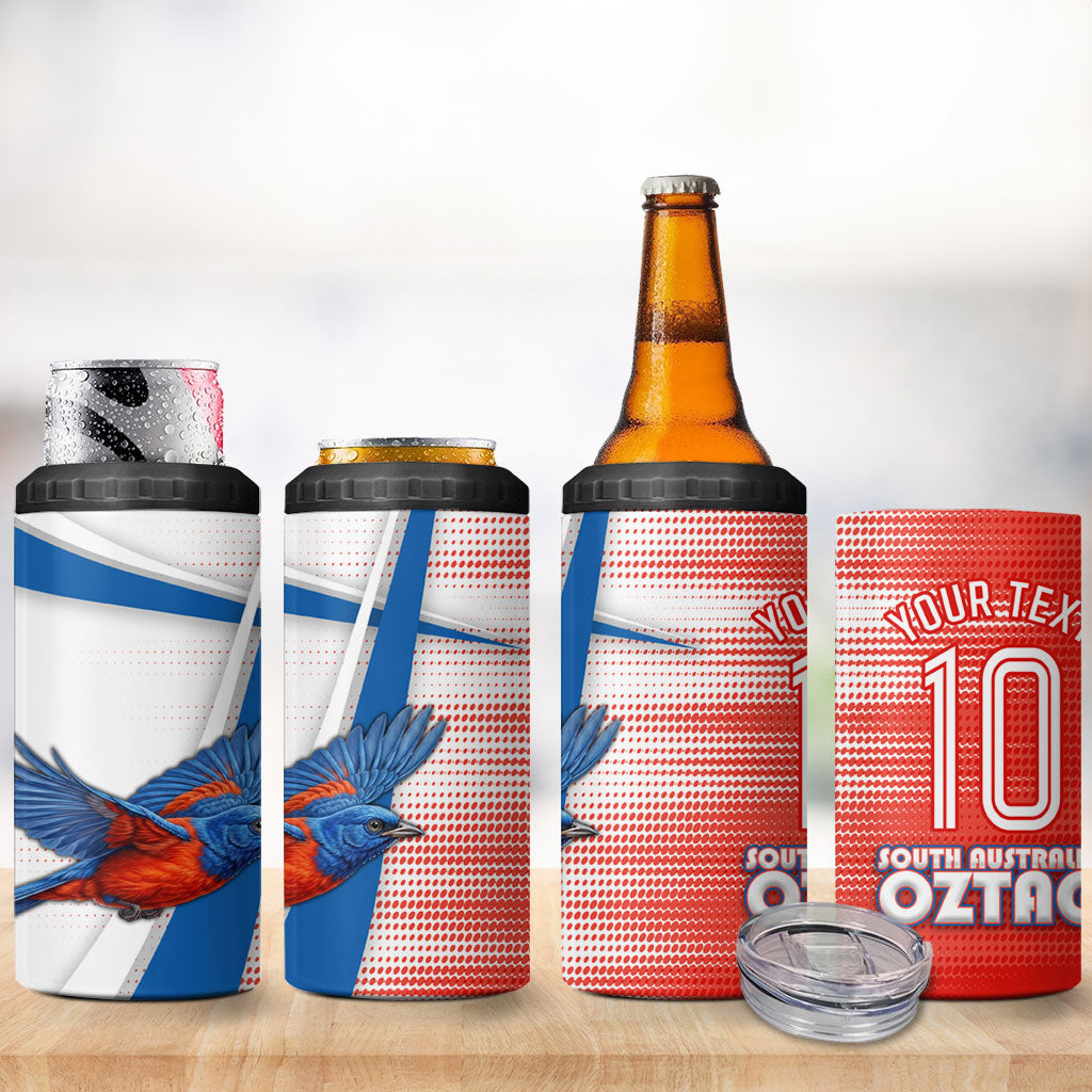 Personalised South Australia Oztag Bird 4 in 1 Can Cooler Tumbler Australian Tag Rugby Bird Mascot
