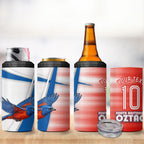 Personalised South Australia Oztag Bird 4 in 1 Can Cooler Tumbler Australian Tag Rugby Bird Mascot