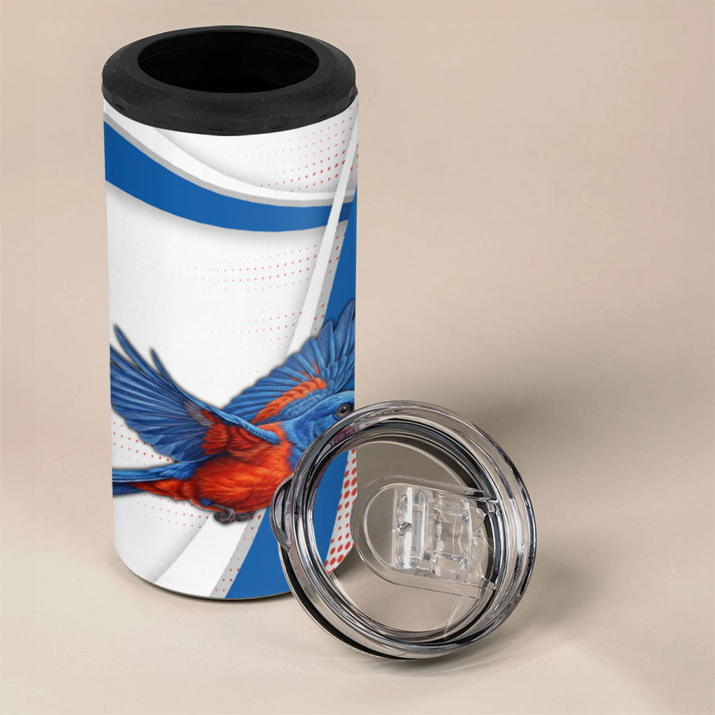 Personalised South Australia Oztag Bird 4 in 1 Can Cooler Tumbler Australian Tag Rugby Bird Mascot