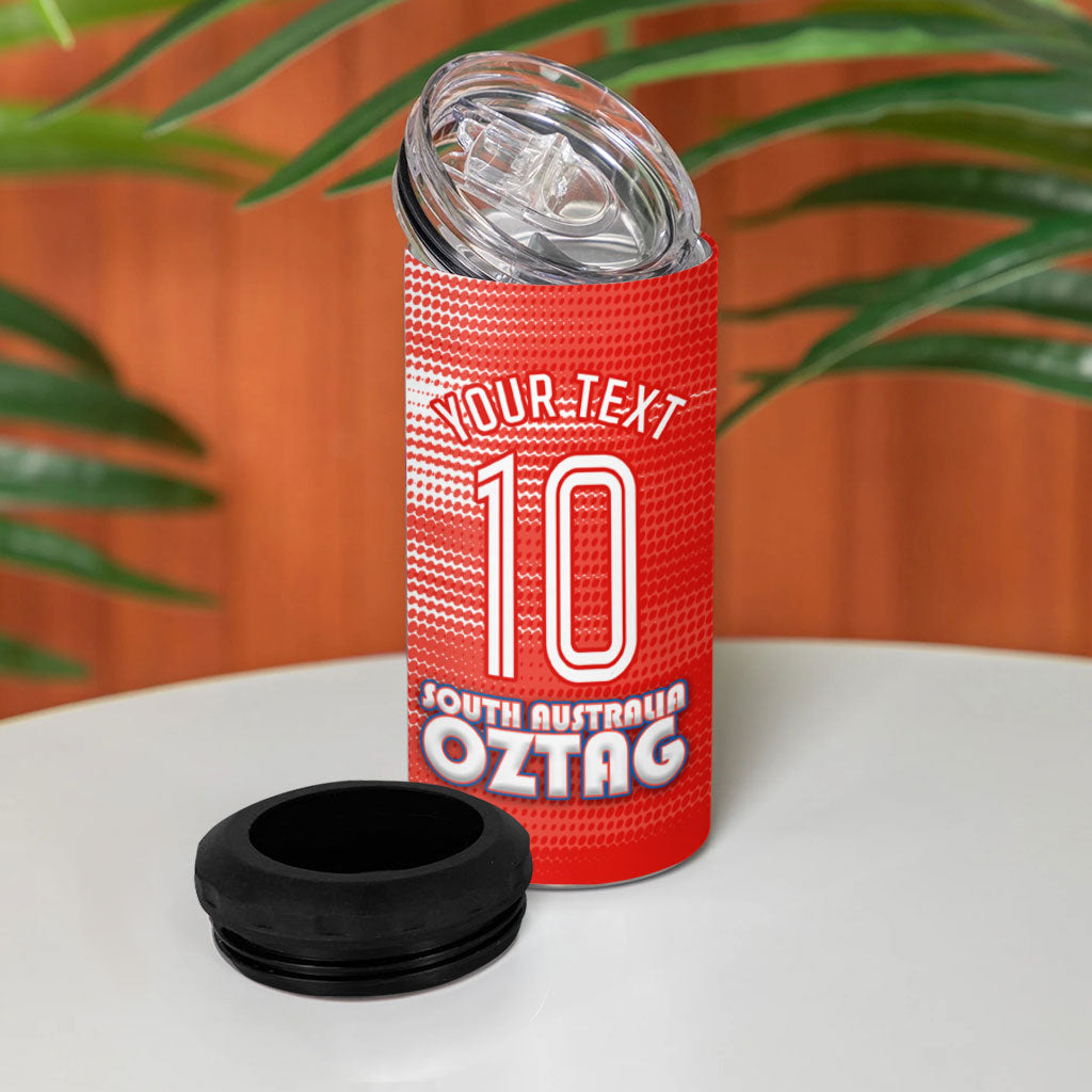 Personalised South Australia Oztag Bird 4 in 1 Can Cooler Tumbler Australian Tag Rugby Bird Mascot