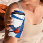 Personalised South Australia Oztag Bird 4 in 1 Can Cooler Tumbler Australian Tag Rugby Bird Mascot