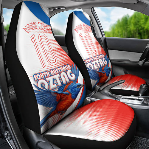 Personalised South Australia Oztag Bird Car Seat Cover Australian Tag Rugby Bird Mascot