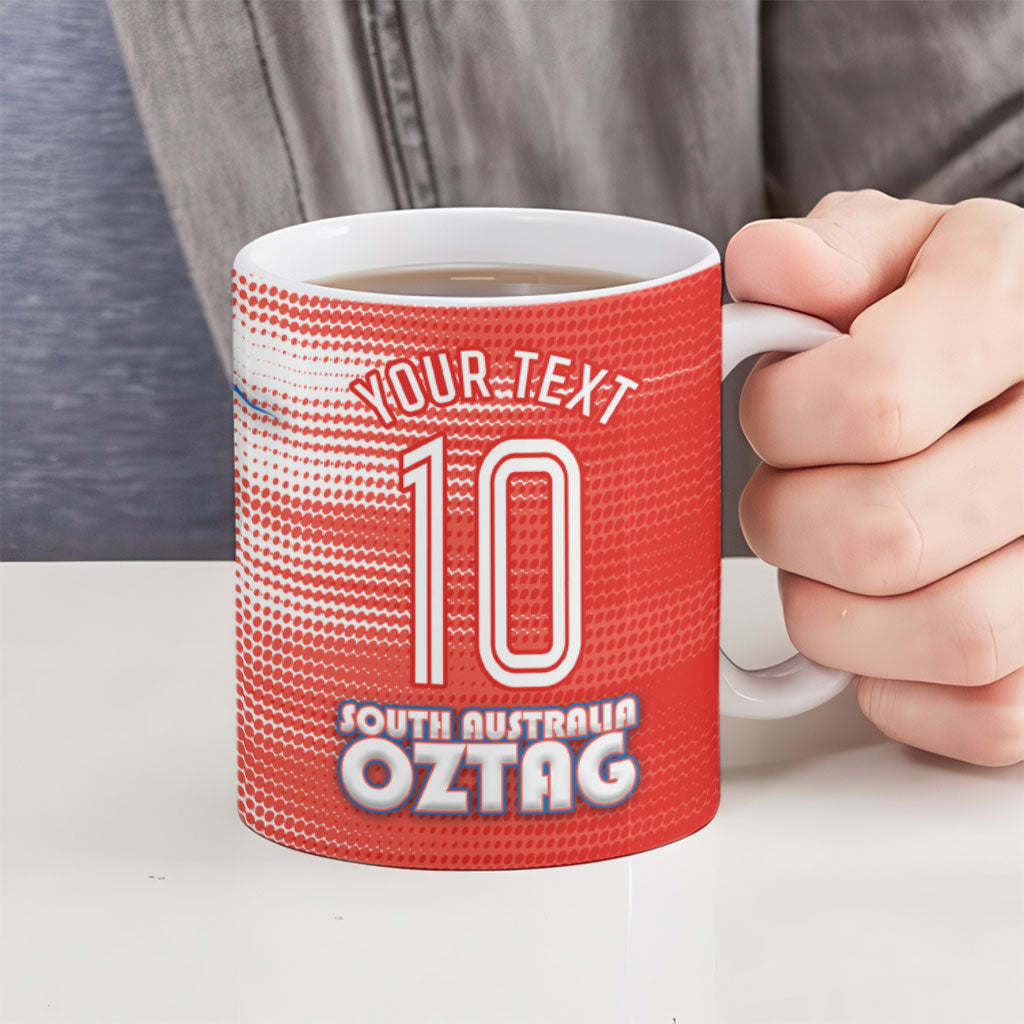 Personalised South Australia Oztag Bird Ceramic Mug Australian Tag Rugby Bird Mascot