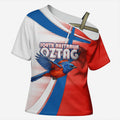 Personalised South Australia Oztag Bird Cross Shoulder Shirt Australian Tag Rugby Bird Mascot