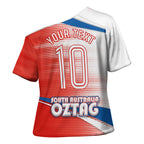 Personalised South Australia Oztag Bird Cross Shoulder Shirt Australian Tag Rugby Bird Mascot