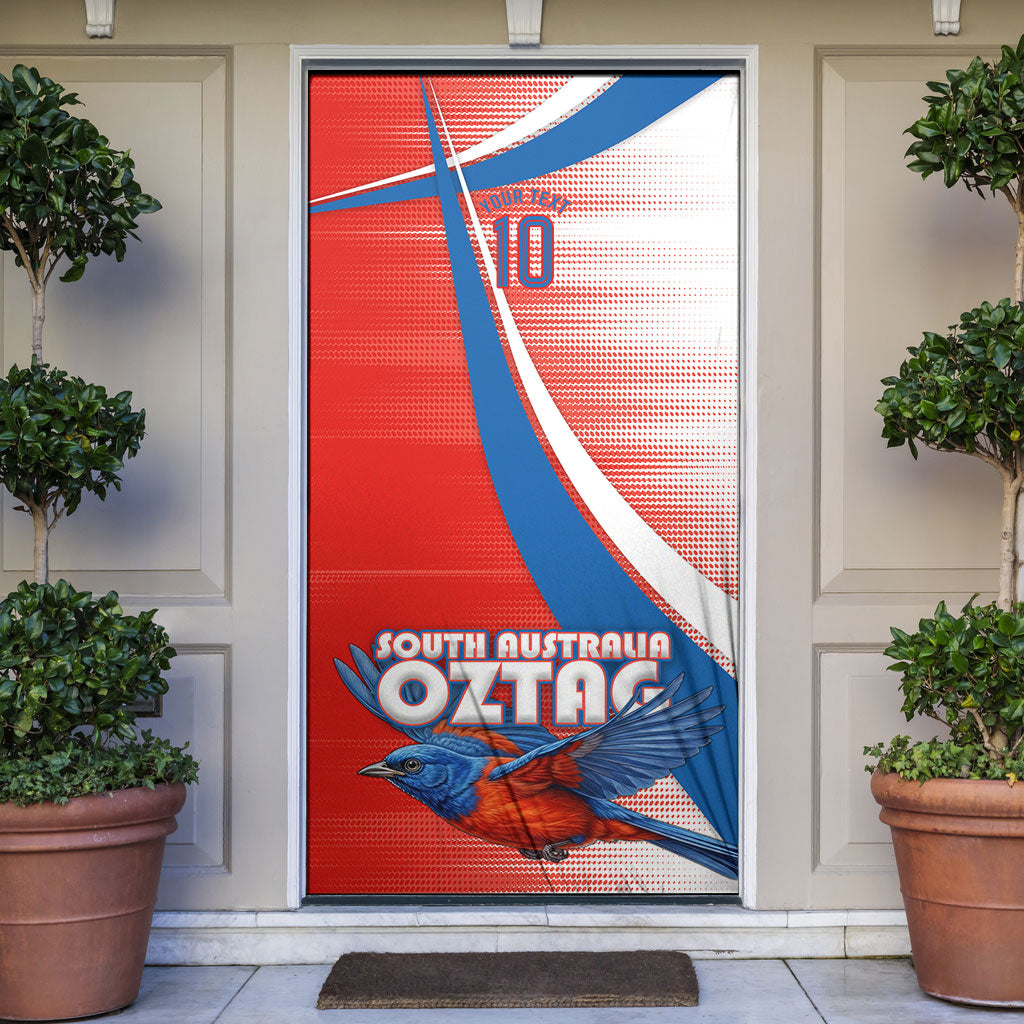 Personalised South Australia Oztag Bird Door Cover Australian Tag Rugby Bird Mascot