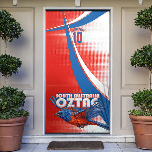 Personalised South Australia Oztag Bird Door Cover Australian Tag Rugby Bird Mascot