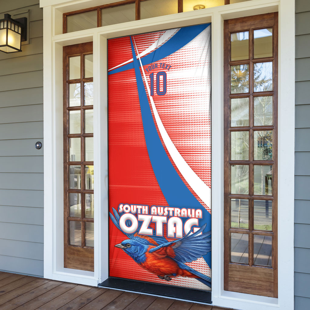 Personalised South Australia Oztag Bird Door Cover Australian Tag Rugby Bird Mascot