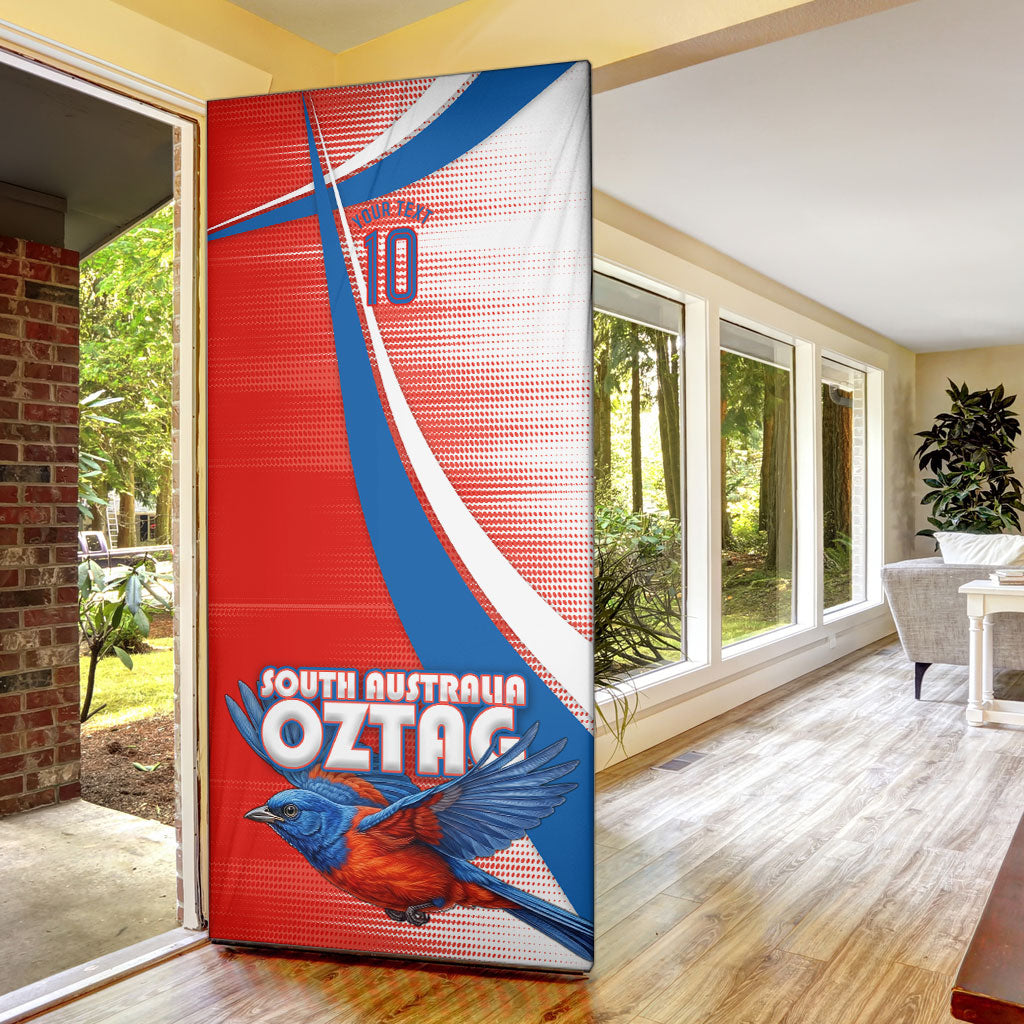 Personalised South Australia Oztag Bird Door Cover Australian Tag Rugby Bird Mascot