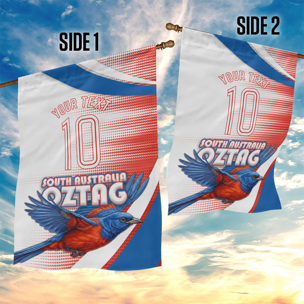 Personalised South Australia Oztag Bird Garden Flag Australian Tag Rugby Bird Mascot