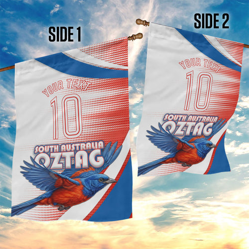 Personalised South Australia Oztag Bird Garden Flag Australian Tag Rugby Bird Mascot