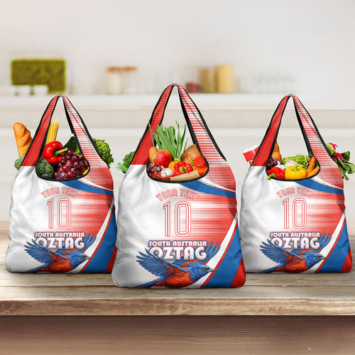 Personalised South Australia Oztag Bird Grocery Bag Australian Tag Rugby Bird Mascot
