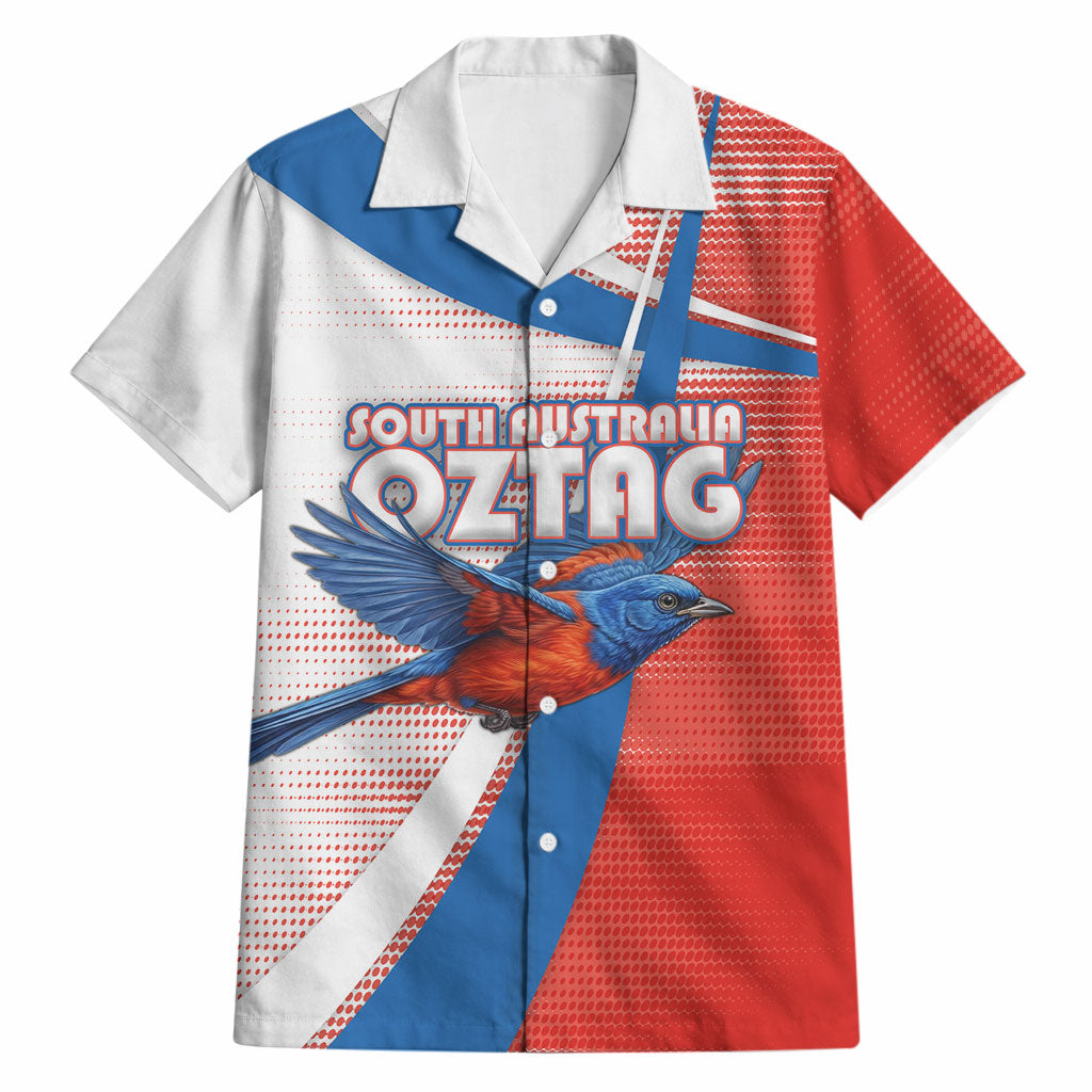 Personalised South Australia Oztag Bird Hawaiian Shirt Australian Tag Rugby Bird Mascot