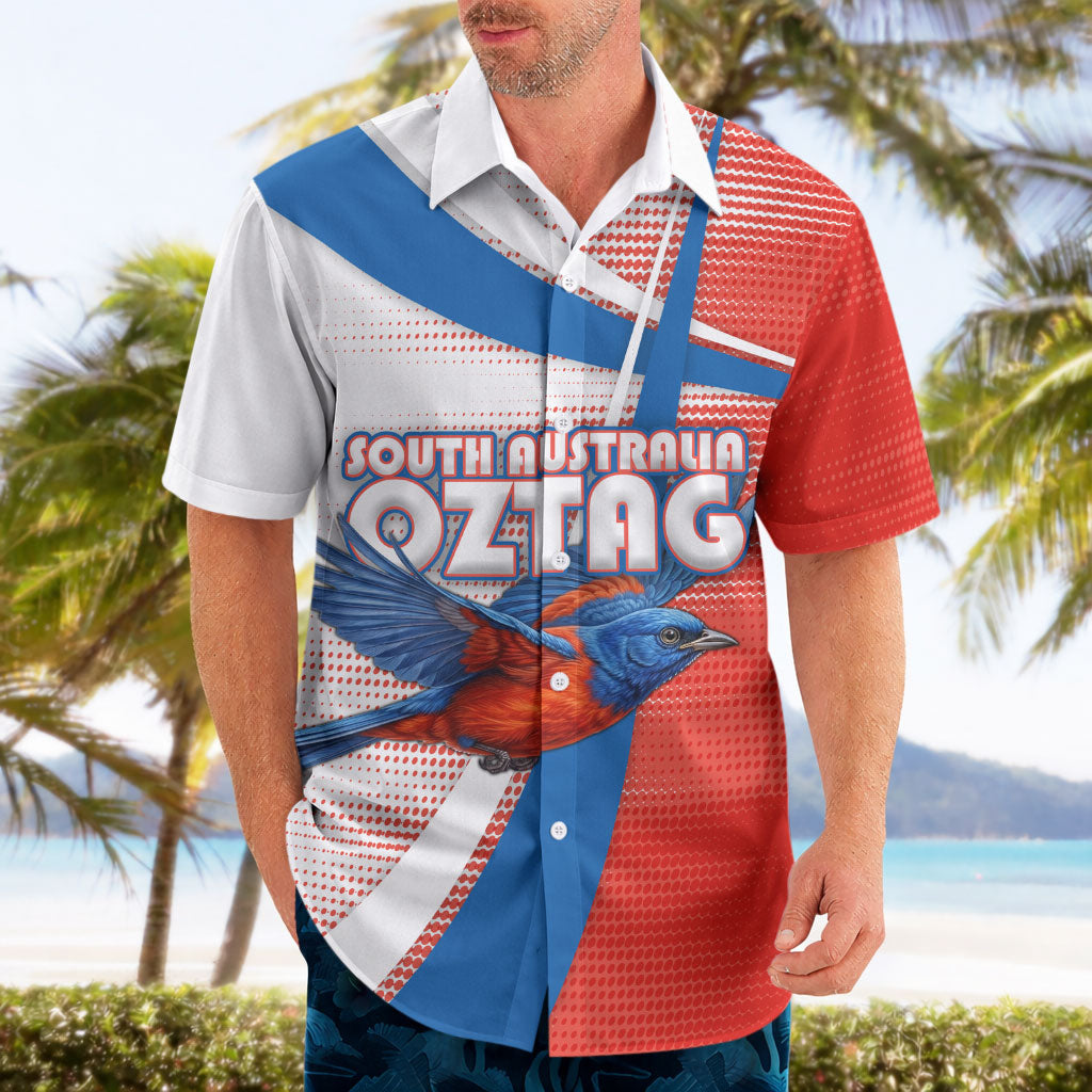Personalised South Australia Oztag Bird Hawaiian Shirt Australian Tag Rugby Bird Mascot
