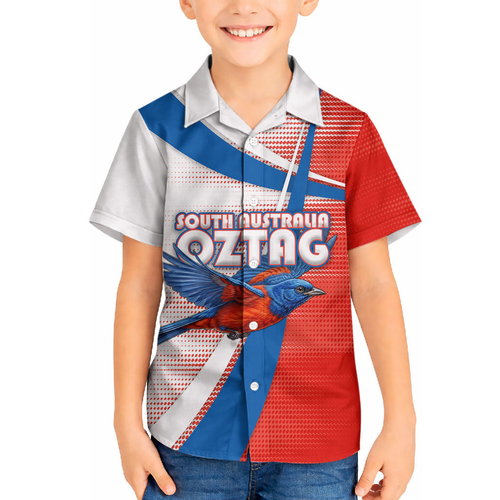 Personalised South Australia Oztag Bird Hawaiian Shirt Australian Tag Rugby Bird Mascot
