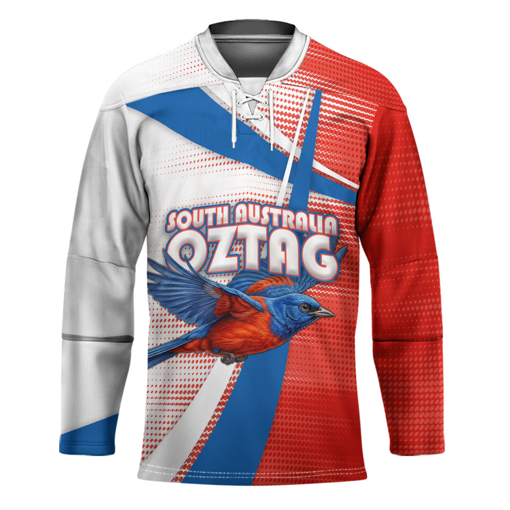 Personalised South Australia Oztag Bird Hockey Jersey Australian Tag Rugby Bird Mascot