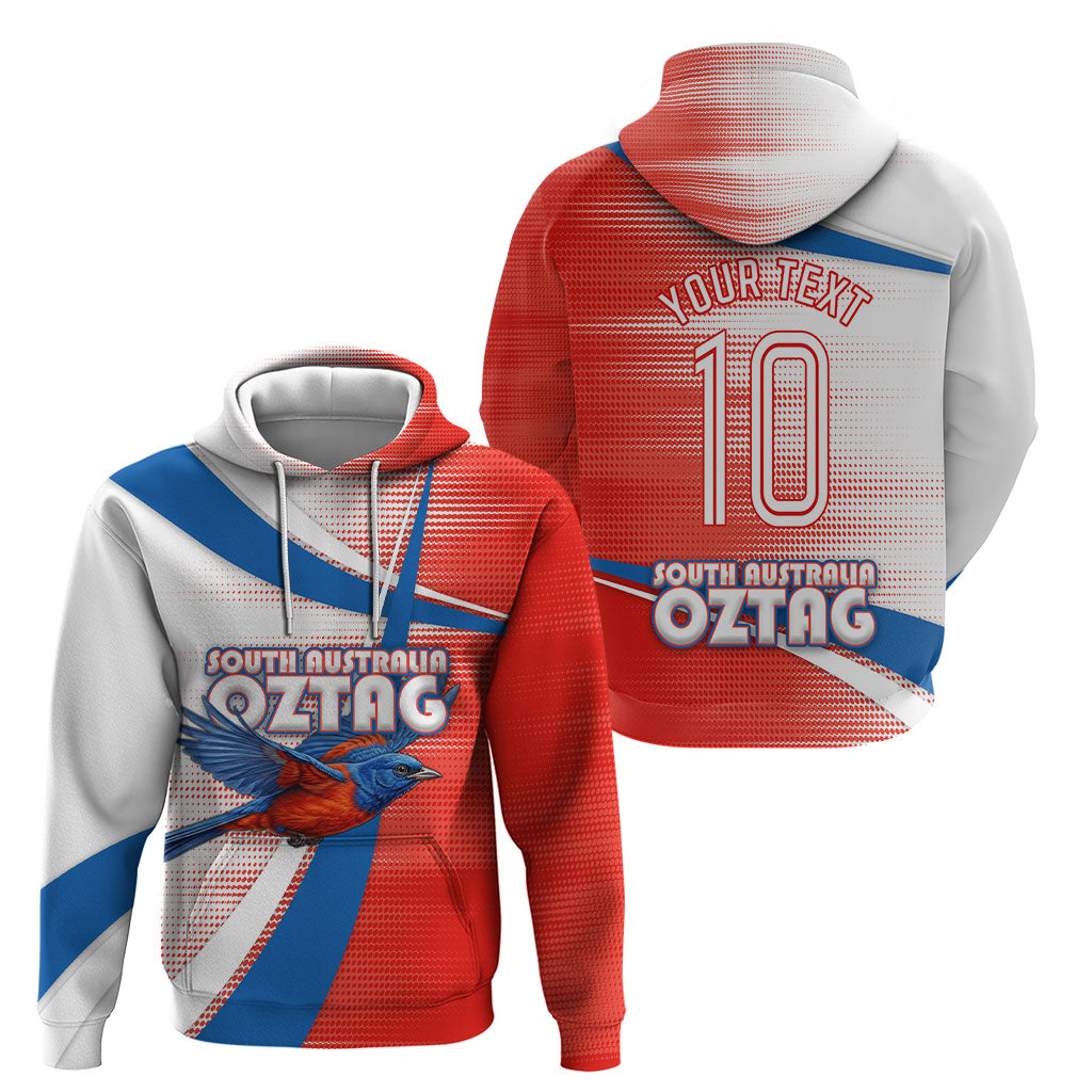Personalised South Australia Oztag Bird Hoodie Australian Tag Rugby Bird Mascot