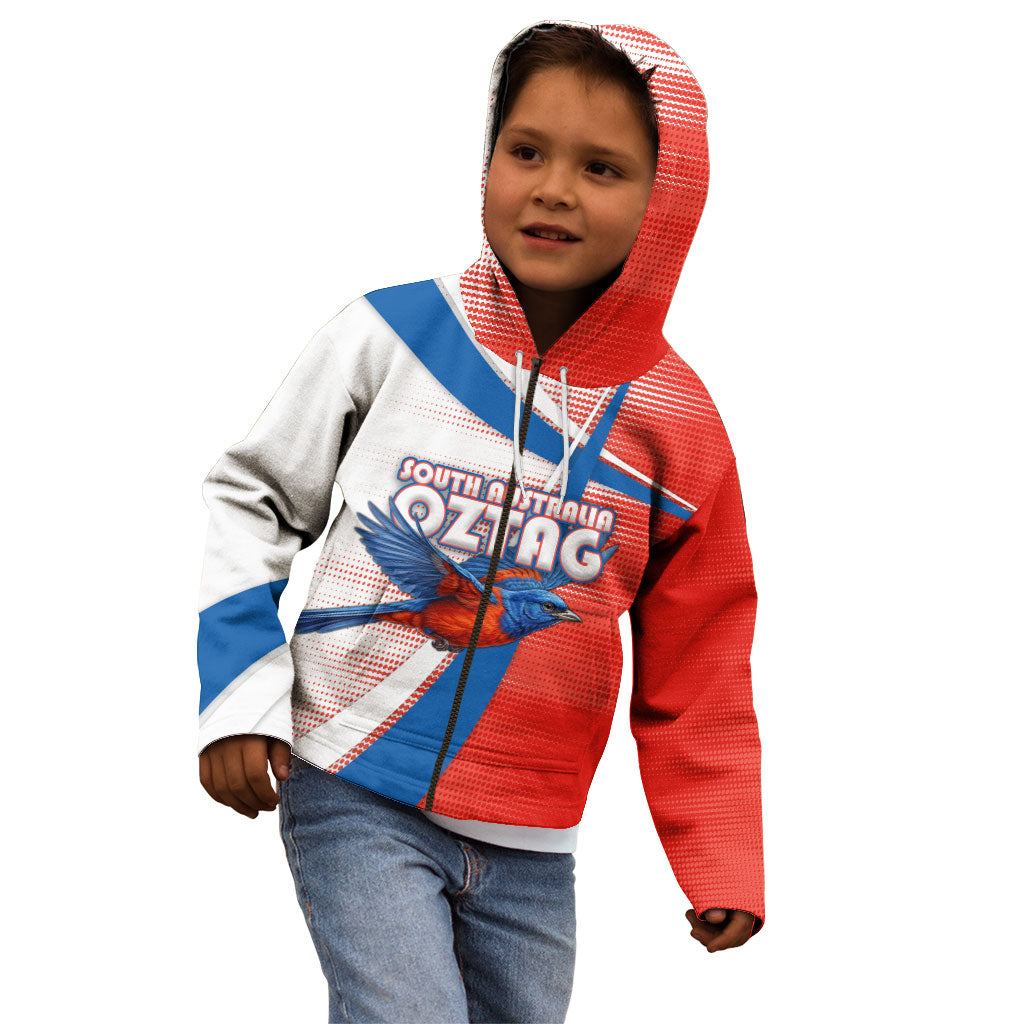 Personalised South Australia Oztag Bird Kid Hoodie Australian Tag Rugby Bird Mascot