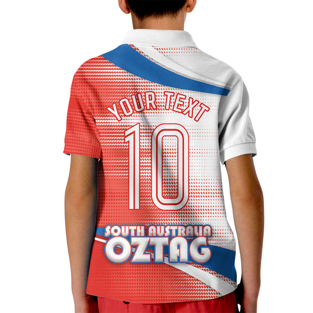 Personalised South Australia Oztag Bird Kid Polo Shirt Australian Tag Rugby Bird Mascot