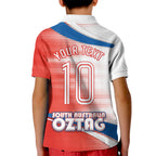 Personalised South Australia Oztag Bird Kid Polo Shirt Australian Tag Rugby Bird Mascot