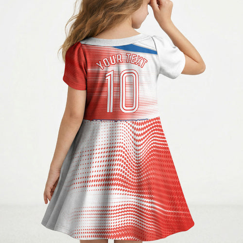 Personalised South Australia Oztag Bird Kid Short Sleeve Dress Australian Tag Rugby Bird Mascot