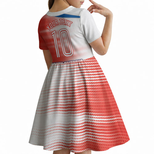Personalised South Australia Oztag Bird Kid Short Sleeve Dress Australian Tag Rugby Bird Mascot