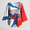 Personalised South Australia Oztag Bird Kimono Sleeve Blouse Australian Tag Rugby Bird Mascot