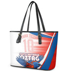 Personalised South Australia Oztag Bird Leather Tote Bag Australian Tag Rugby Bird Mascot