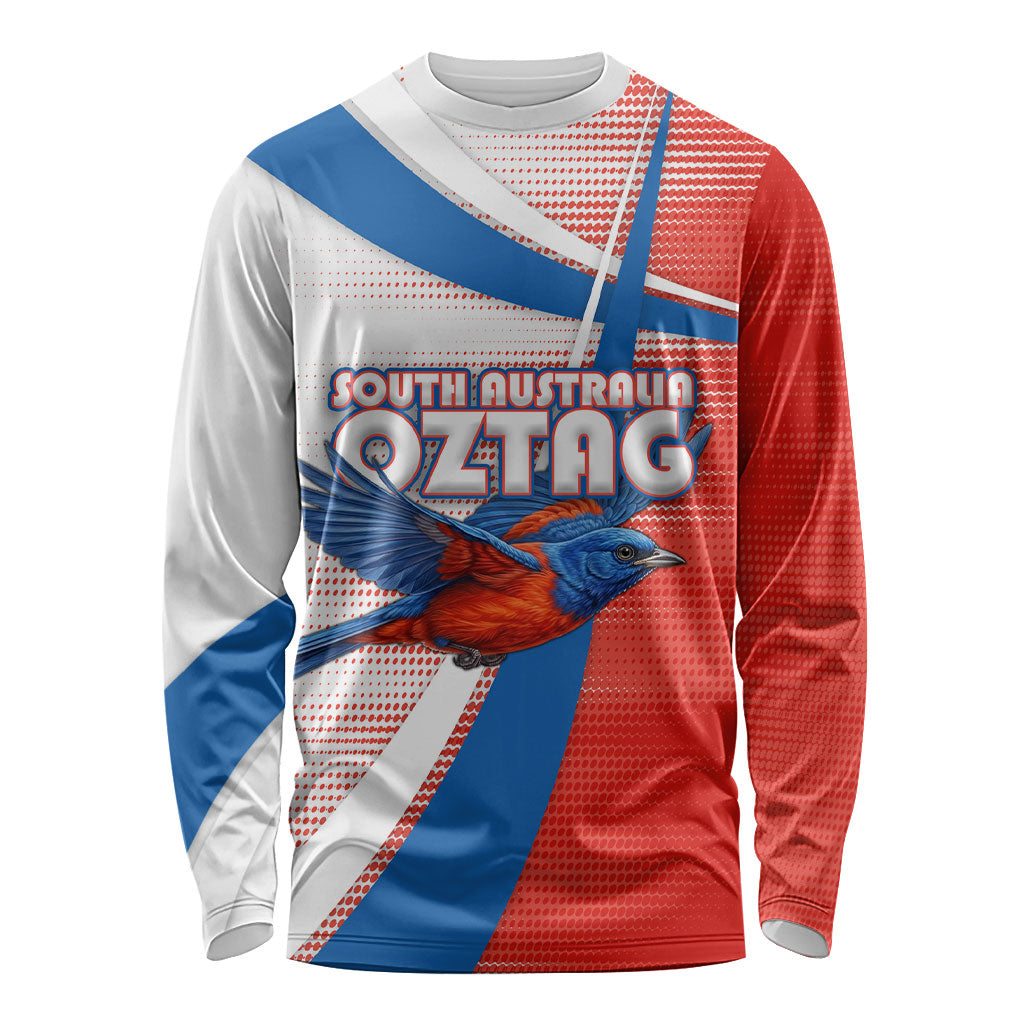 Personalised South Australia Oztag Bird Long Sleeve Shirt Australian Tag Rugby Bird Mascot