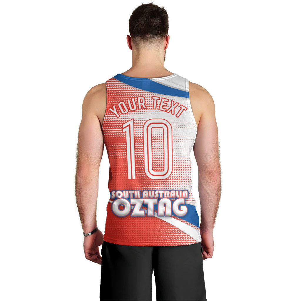 Personalised South Australia Oztag Bird Men Tank Top Australian Tag Rugby Bird Mascot