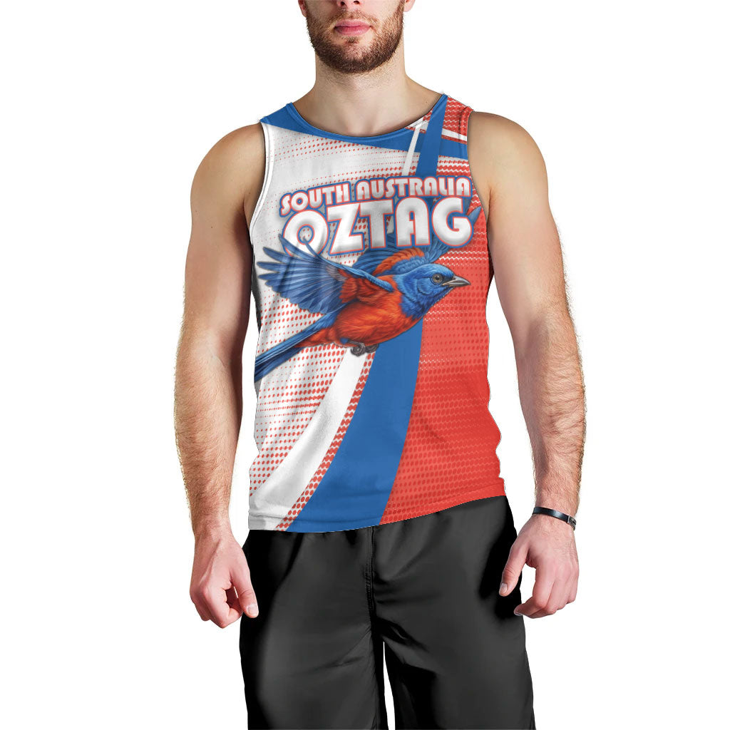 Personalised South Australia Oztag Bird Men Tank Top Australian Tag Rugby Bird Mascot