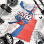 Personalised South Australia Oztag Bird Men Tank Top Australian Tag Rugby Bird Mascot