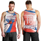 Personalised South Australia Oztag Bird Men Tank Top Australian Tag Rugby Bird Mascot