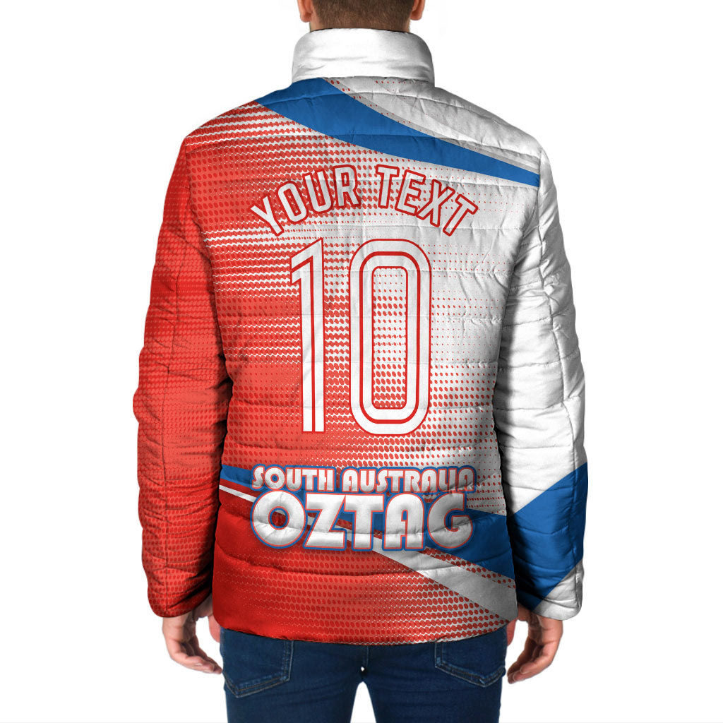 Personalised South Australia Oztag Bird Padded Jacket Australian Tag Rugby Bird Mascot