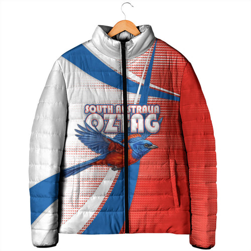 Personalised South Australia Oztag Bird Padded Jacket Australian Tag Rugby Bird Mascot