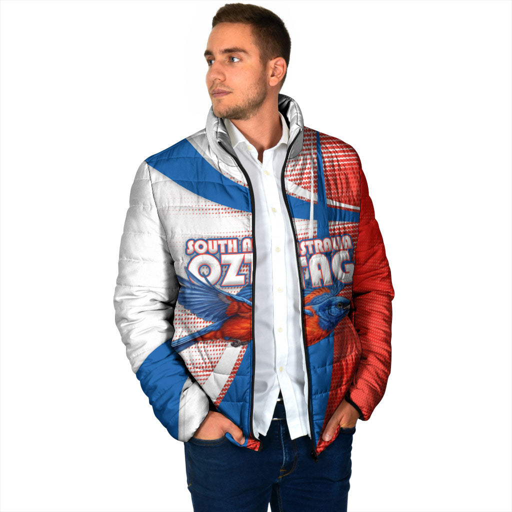 Personalised South Australia Oztag Bird Padded Jacket Australian Tag Rugby Bird Mascot