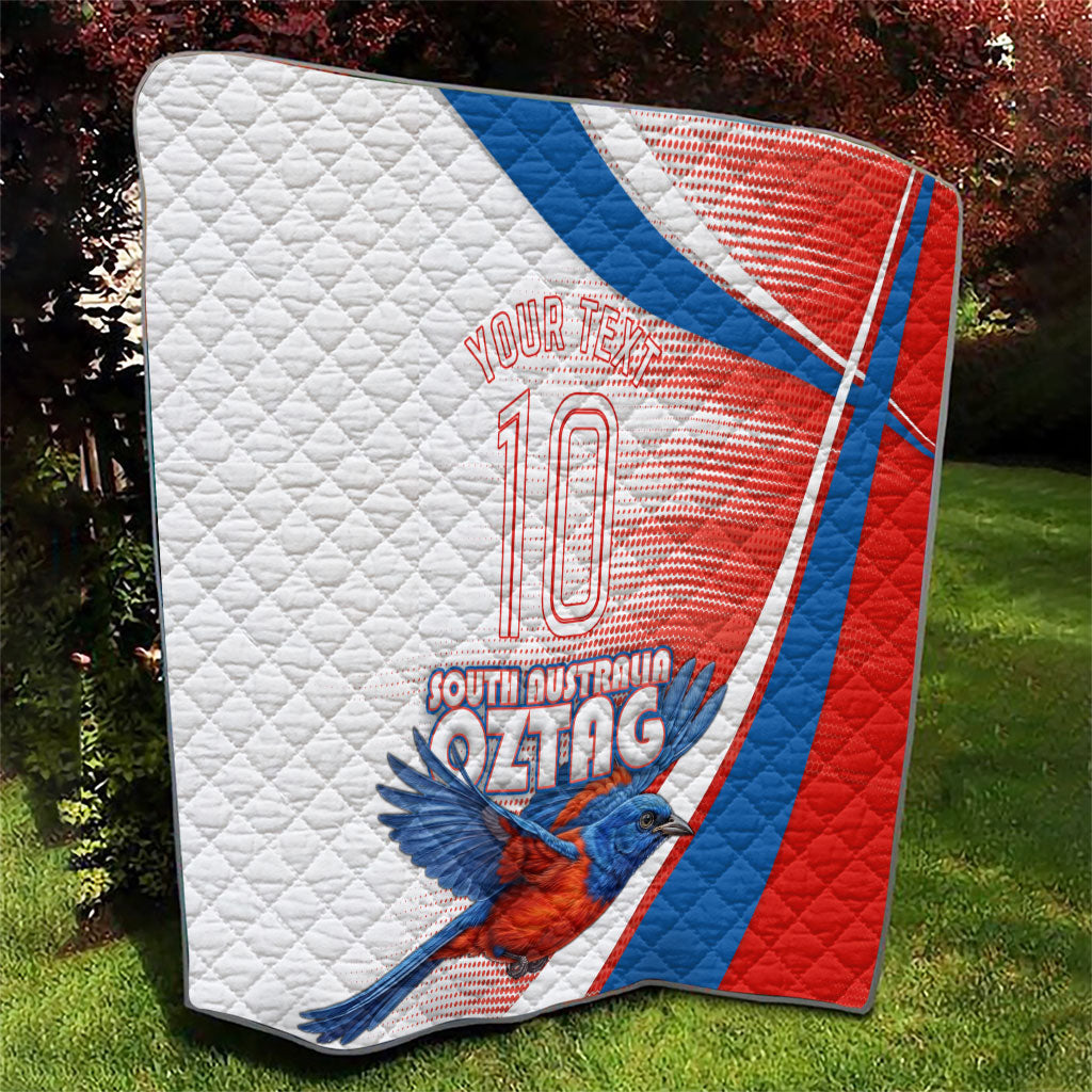 Personalised South Australia Oztag Bird Quilt Australian Tag Rugby Bird Mascot