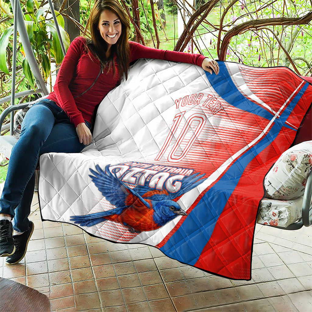 Personalised South Australia Oztag Bird Quilt Australian Tag Rugby Bird Mascot