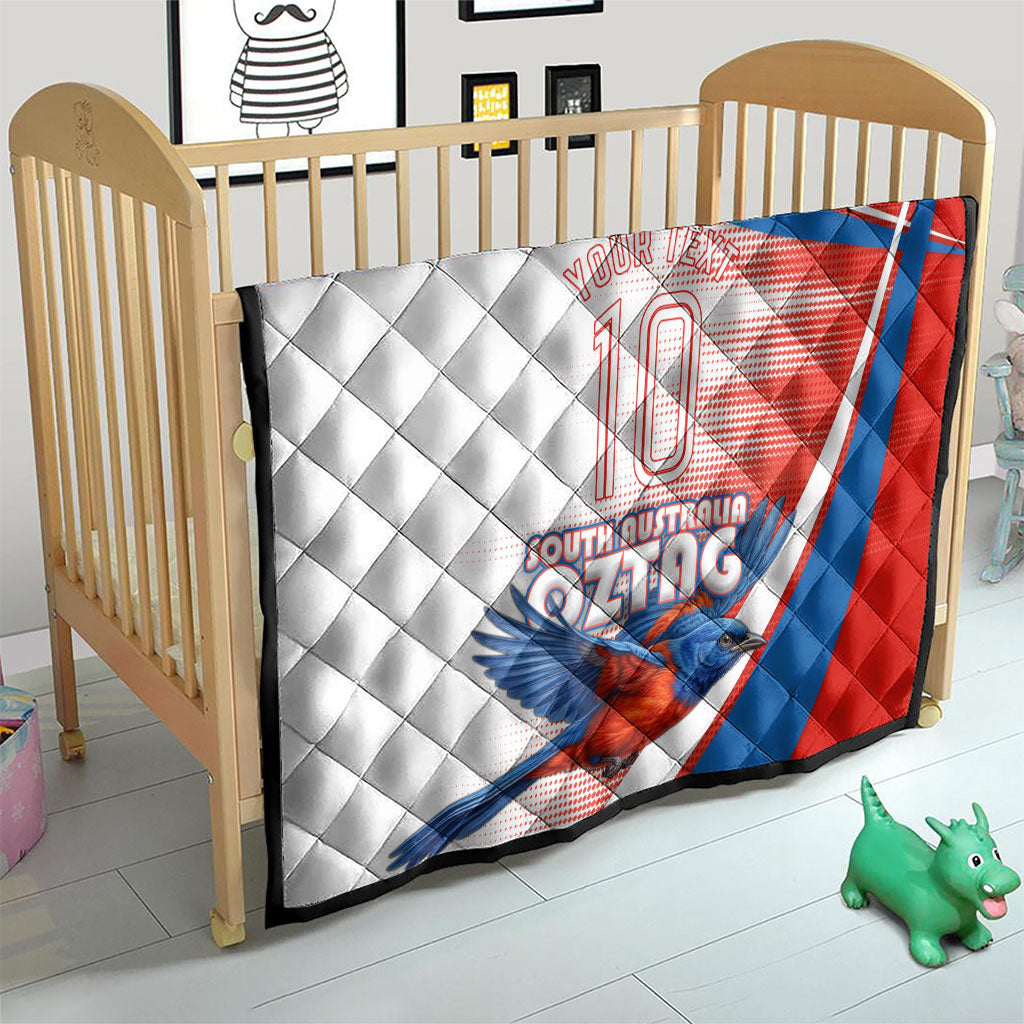Personalised South Australia Oztag Bird Quilt Australian Tag Rugby Bird Mascot
