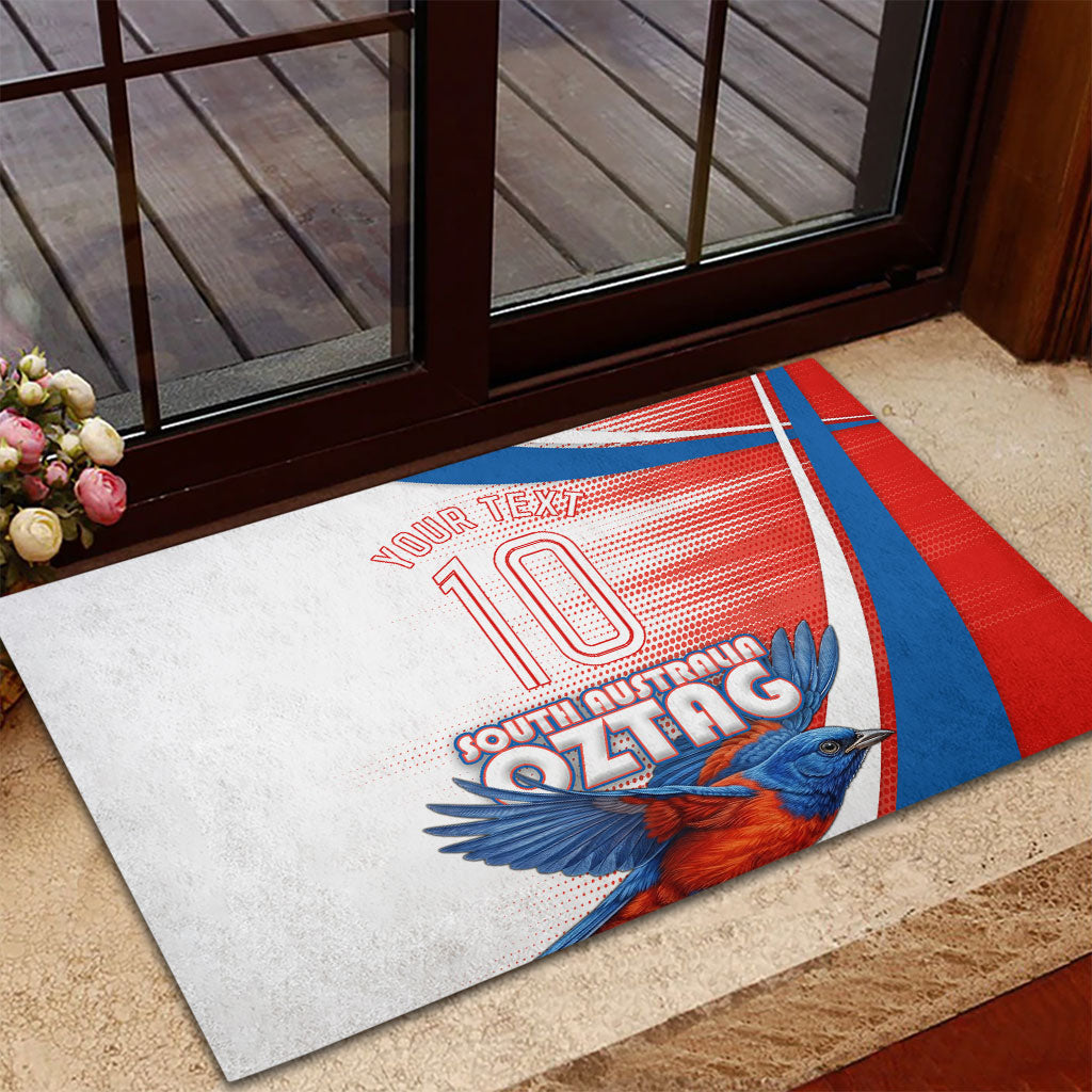 Personalised South Australia Oztag Bird Rubber Doormat Australian Tag Rugby Bird Mascot