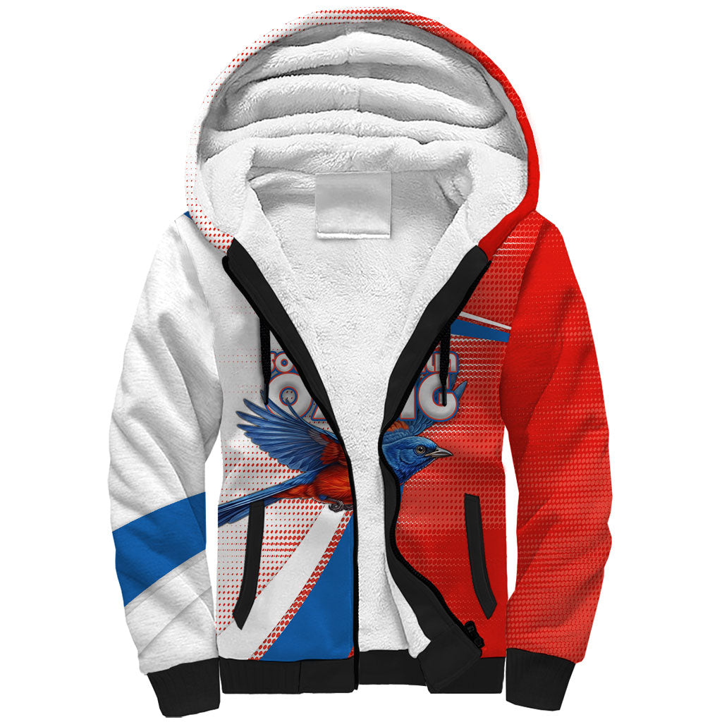 Personalised South Australia Oztag Bird Sherpa Hoodie Australian Tag Rugby Bird Mascot