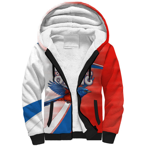 Personalised South Australia Oztag Bird Sherpa Hoodie Australian Tag Rugby Bird Mascot