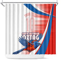 Personalised South Australia Oztag Bird Shower Curtain Australian Tag Rugby Bird Mascot