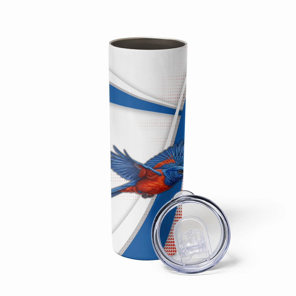 Personalised South Australia Oztag Bird Skinny Tumbler Australian Tag Rugby Bird Mascot