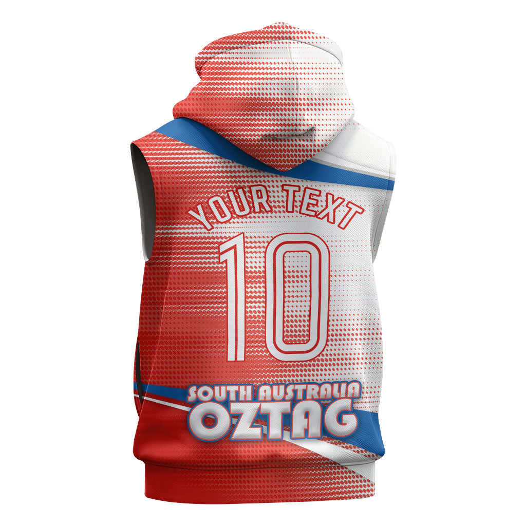 Personalised South Australia Oztag Bird Sleeveless Hoodie Australian Tag Rugby Bird Mascot