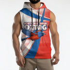 Personalised South Australia Oztag Bird Sleeveless Hoodie Australian Tag Rugby Bird Mascot